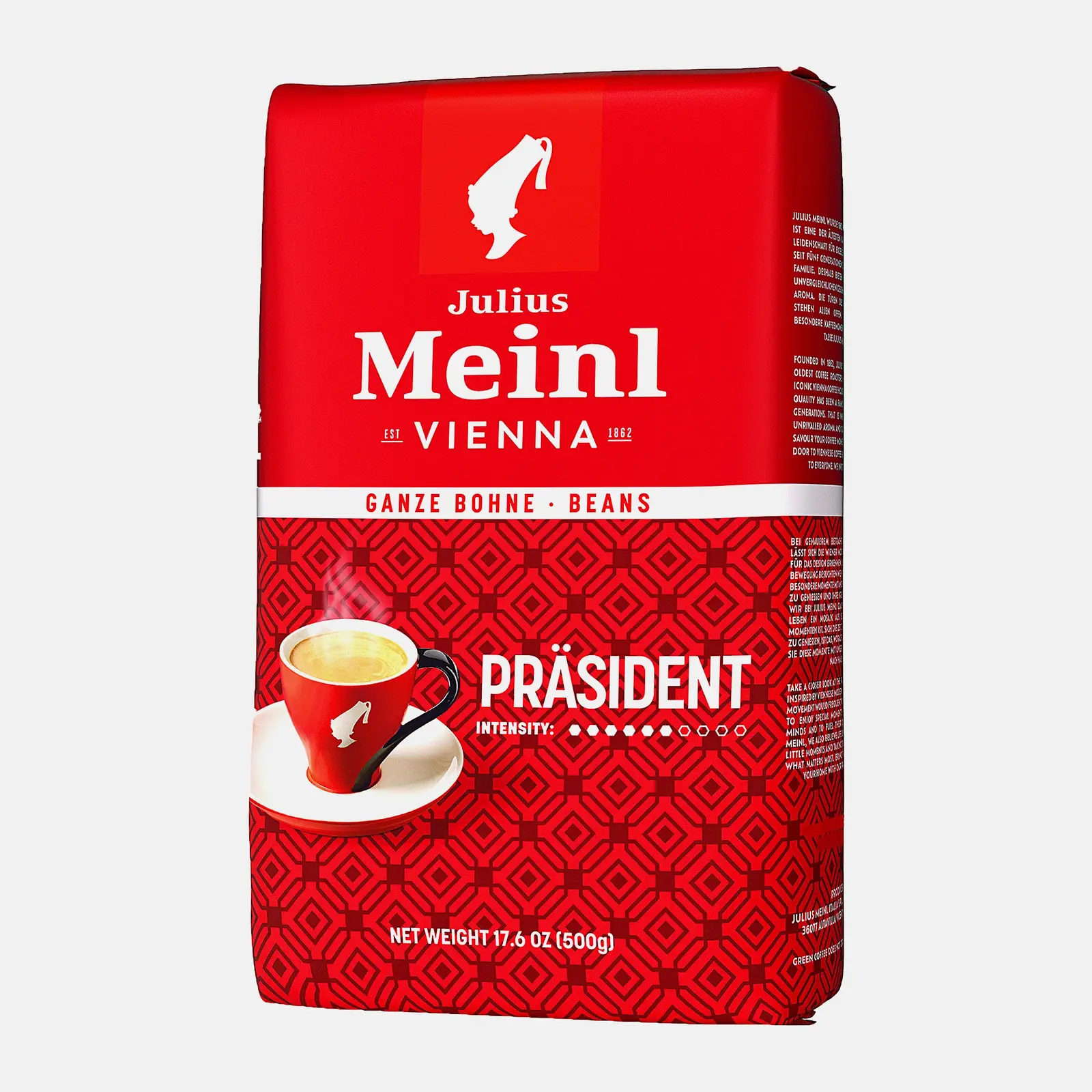 Изображение товара Кофе в зернах Julius Meinl Президент 500 г для насыщенного вкуса