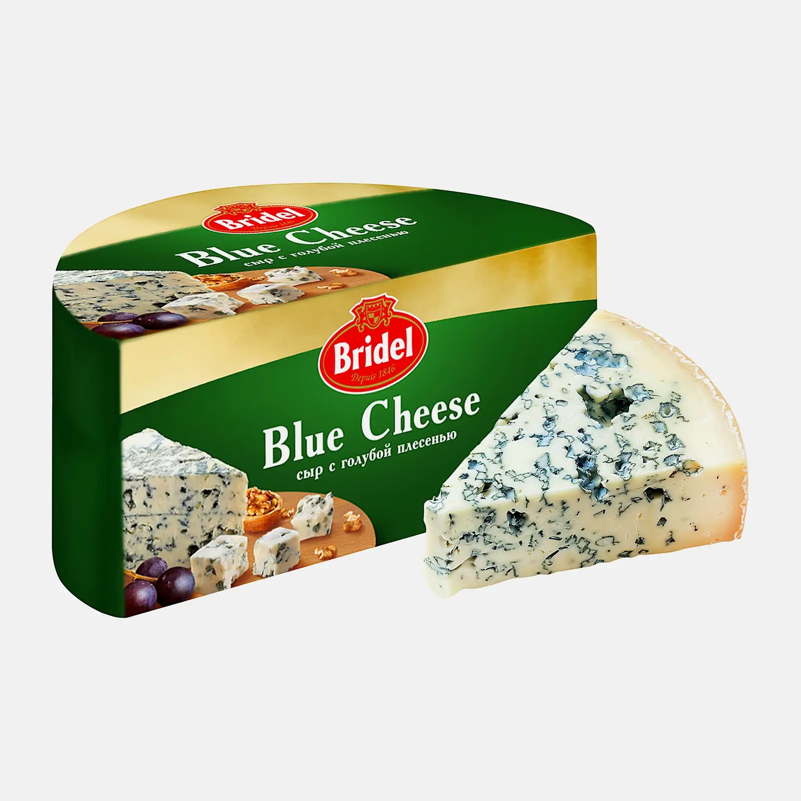 Сыр Bridel Blue Cheese с голубой плесенью 51% весовой Сыр Bridel Blue Cheese с голубой плесенью 51% весовой