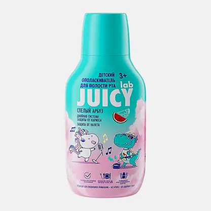 Детский ополаскиватель для полости рта Арбуз Juicy Lab Splat 250мл