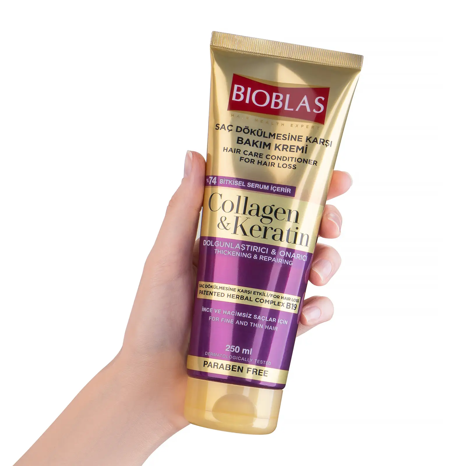 Кондиционер Bioblas Collagen & Keratin против выпадения коллаген кератин 250мл