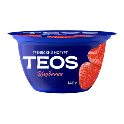 Изображение товара Йогурт Савушкин Греческий Клубника 2% 140г