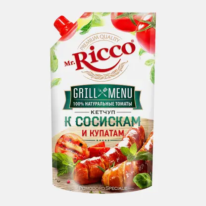 Кетчуп Mr. Ricco Grill Menu к сосискам и купатам 300г