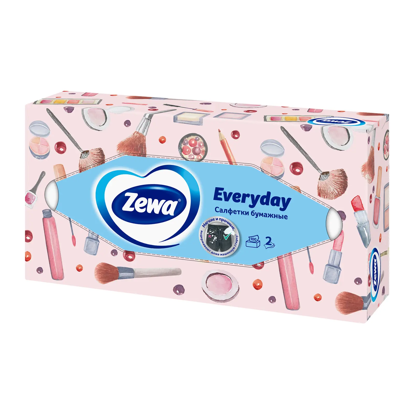 Салфетки бумажные Zewa Everyday 2 слоя 100шт