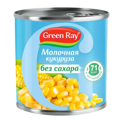 Изображение товара Кукуруза Green Ray Молодая без сахара 340г