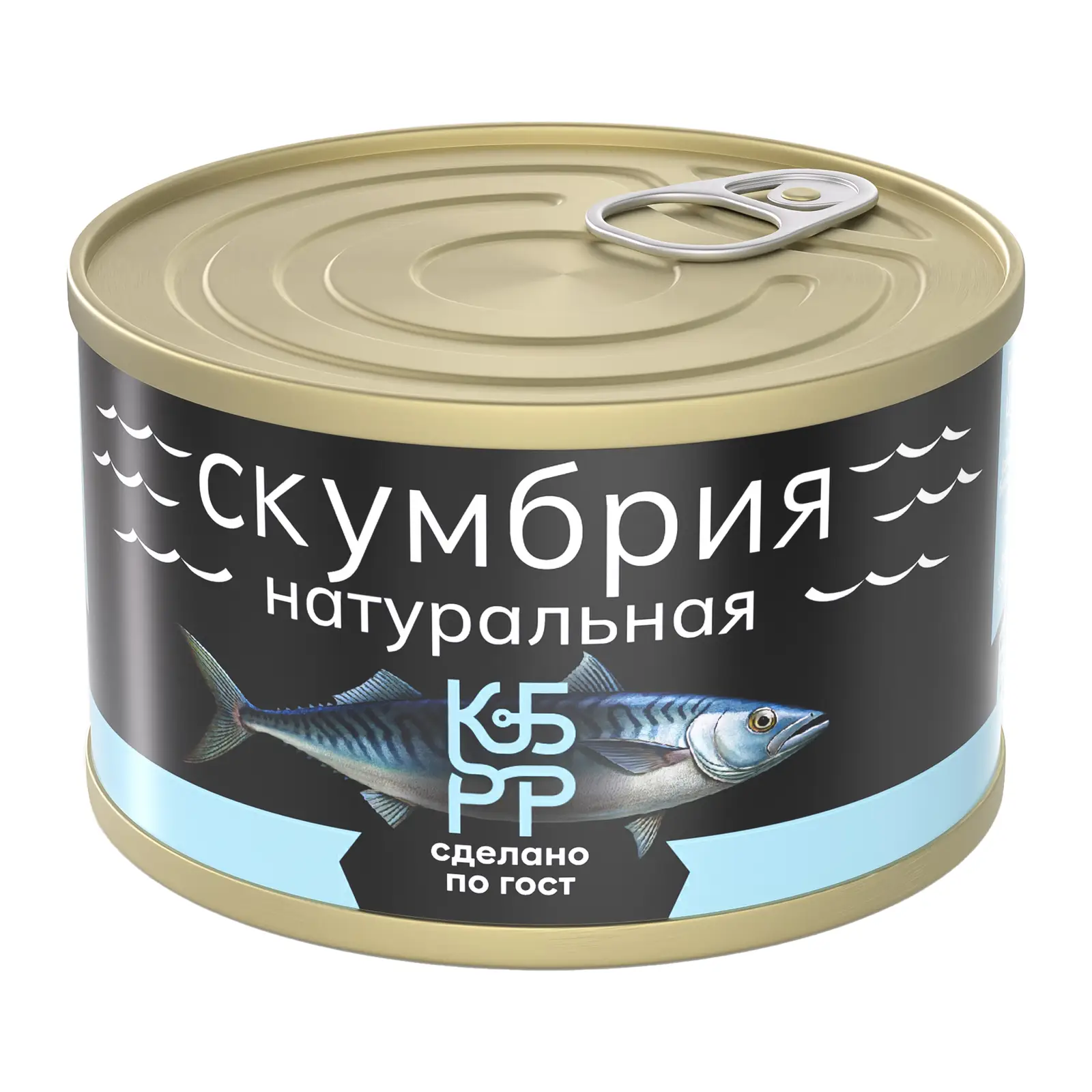 Изображение товара Консервированная скумбрия Курильский берег 250г в жестяной банке