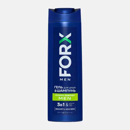 Гель для душа Forx Men Care Hydro Energy восстановление и энергия 400мл