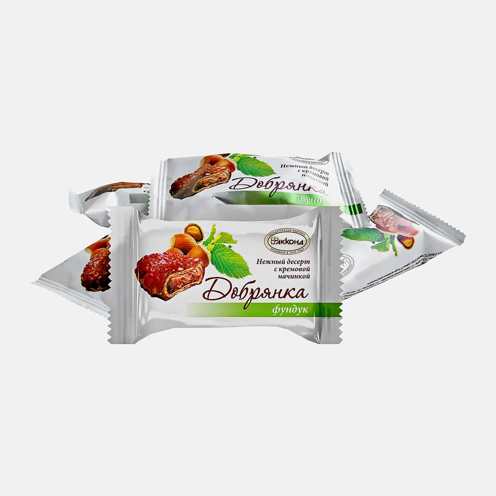 Изображение товара Десерт Акконд Добрянка - Вафельные конфеты с кремовой начинкой
