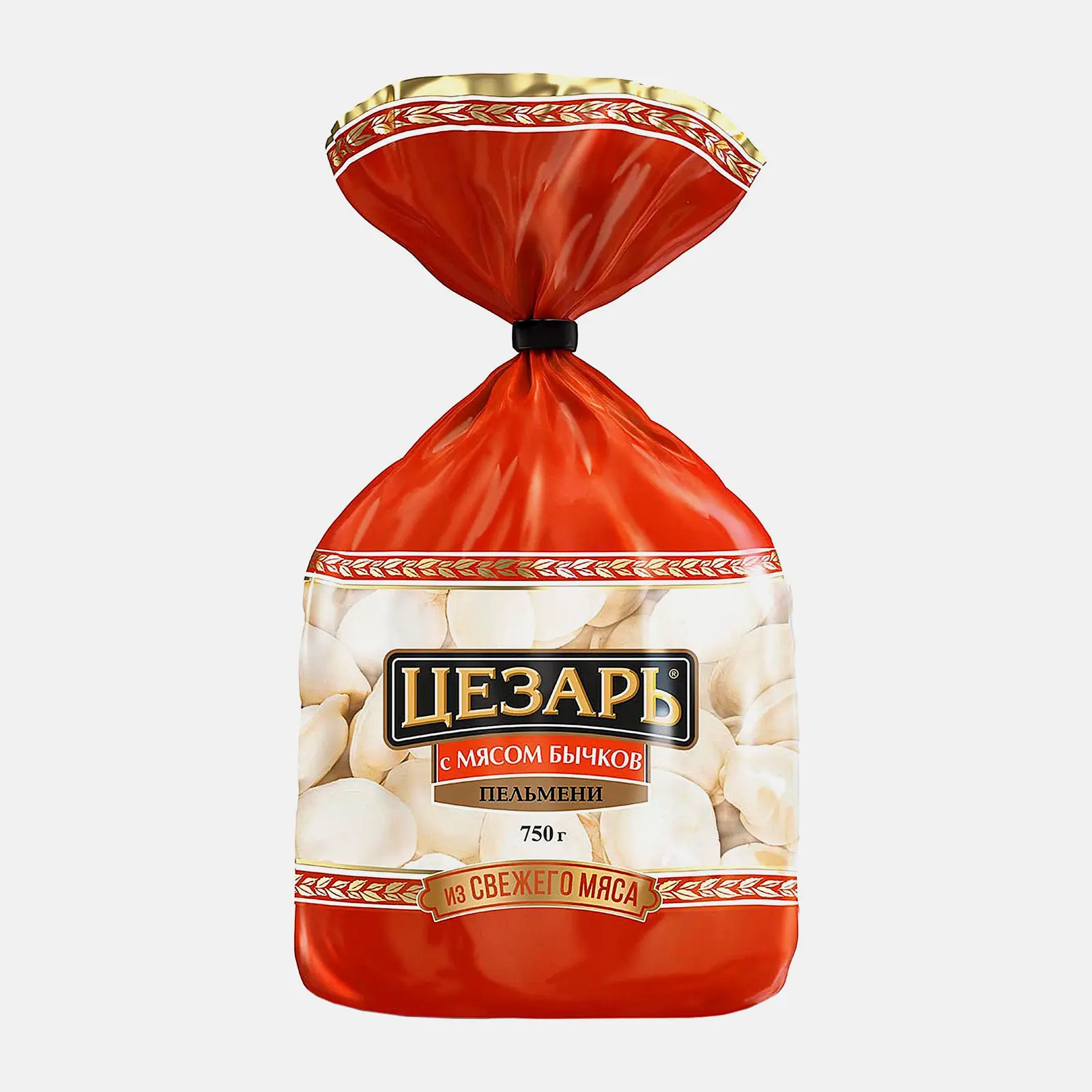 Пельмени Цезарь с мясом бычков 750г