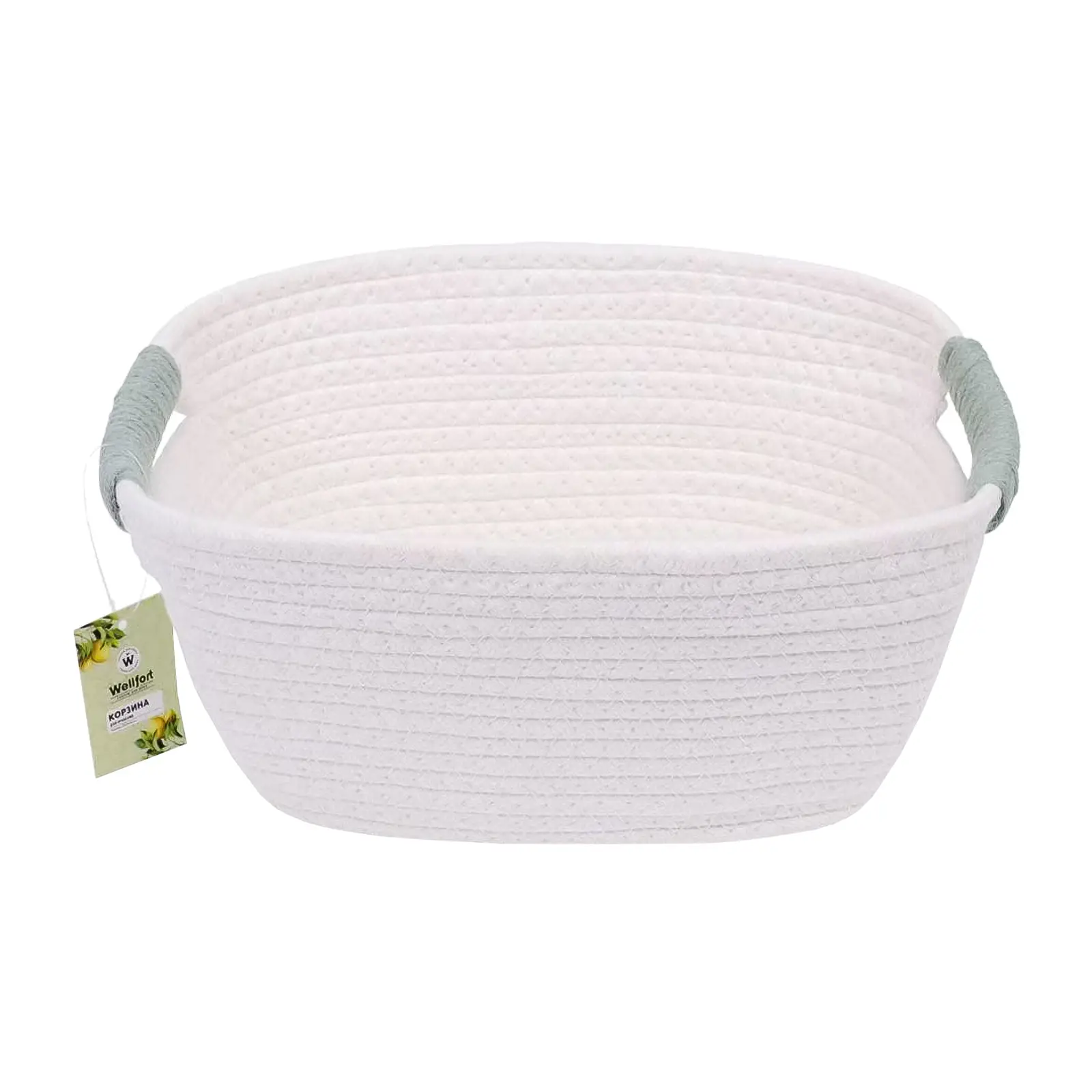 Корзинка для хранения Wellfort хлопок Дача 30*21*14см