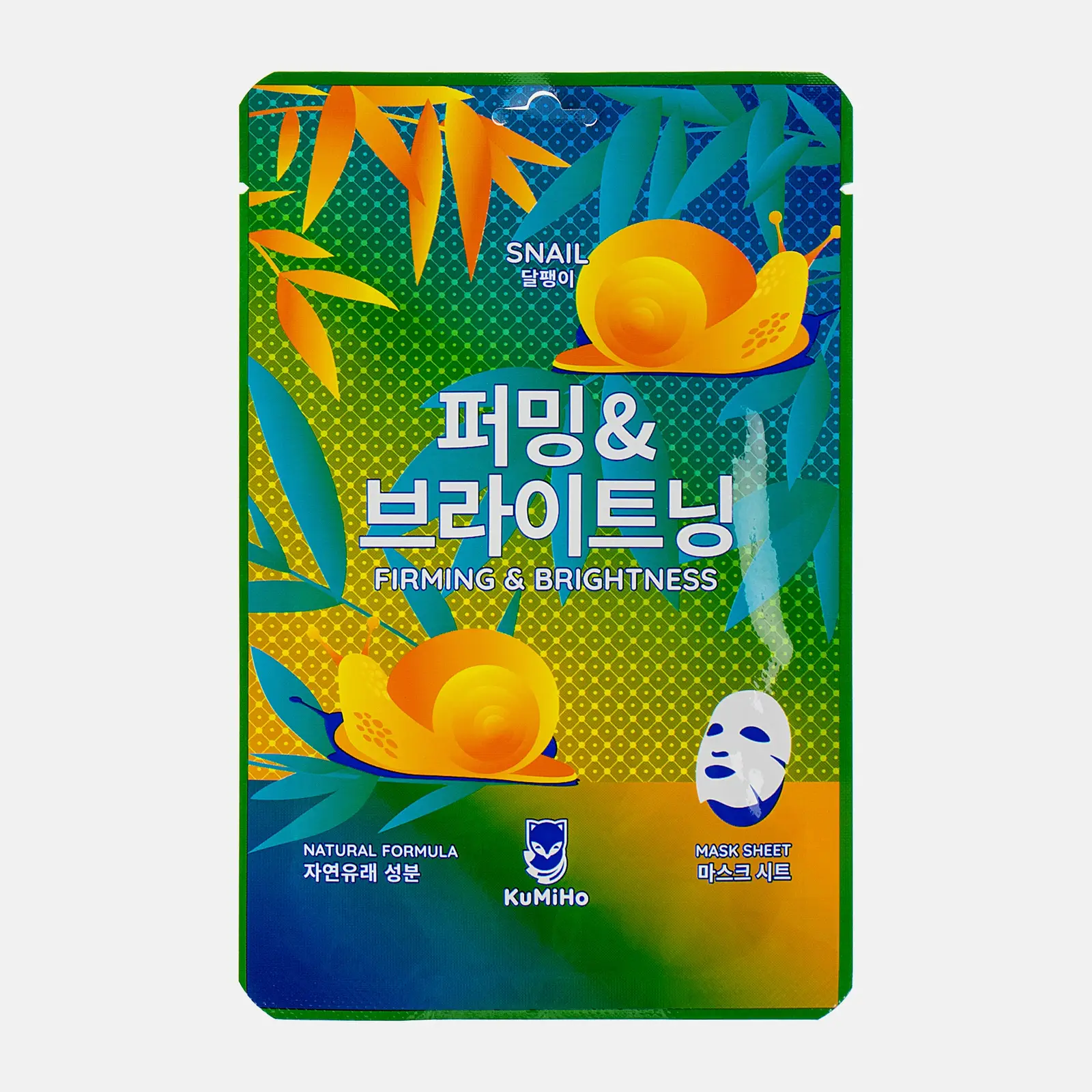 Изображение товара Маска тканевая для лица Kumiho Антивозрастная с муцином улитки 20 мл