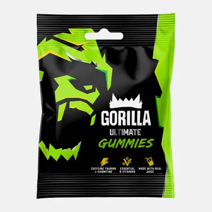 Жевательный мармелад со вкусом энергетика Gorilla 60г