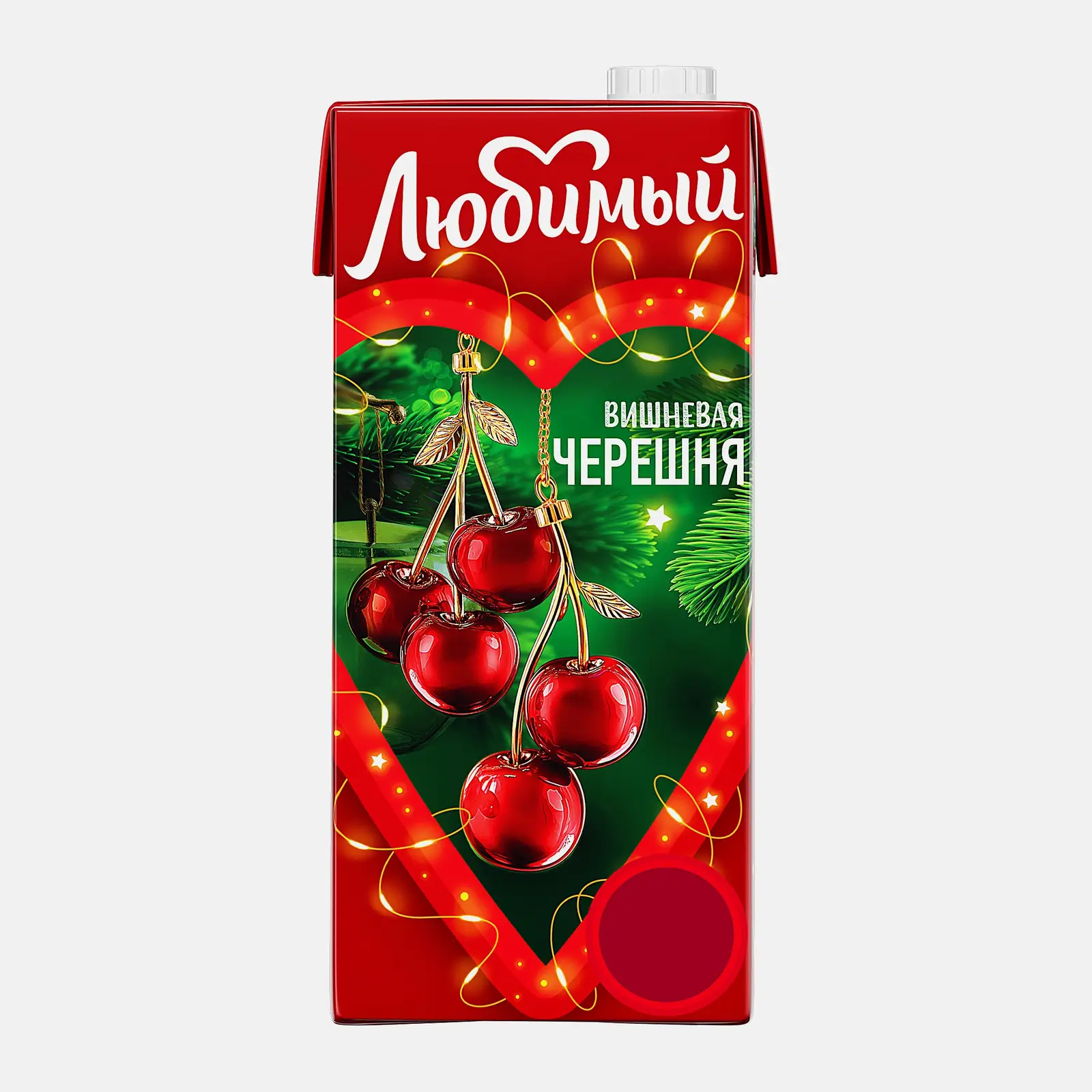 Изображение товара Напиток Любимый Вишневая черешня 950 мл натуральный сок с вишней и черешней
