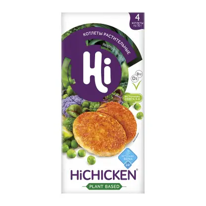 Изображение товара Котлеты Hi Hichicken растительные со вкусом курицы 280г