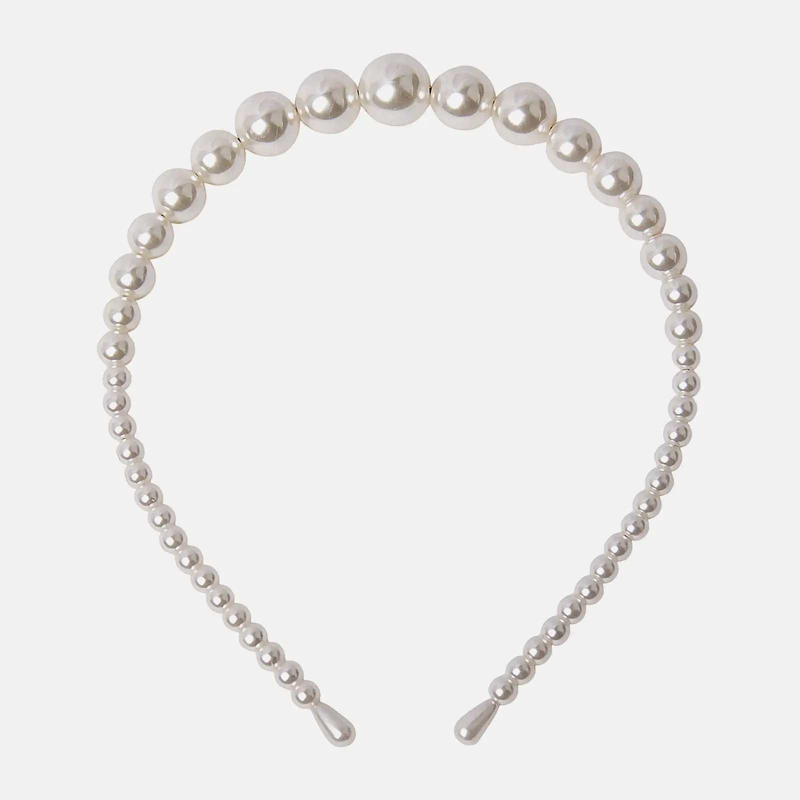 Ободок для волос LAF Жемчуг в ассортименте 14*12*0.5см