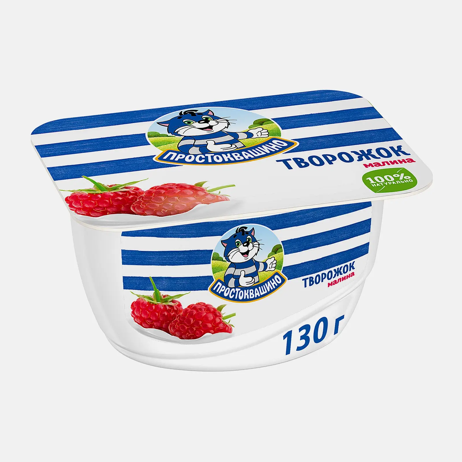 Продукт творожный малина Простоквашино 3.6% 130г Продукт творожный малина Простоквашино 3.6% 130г