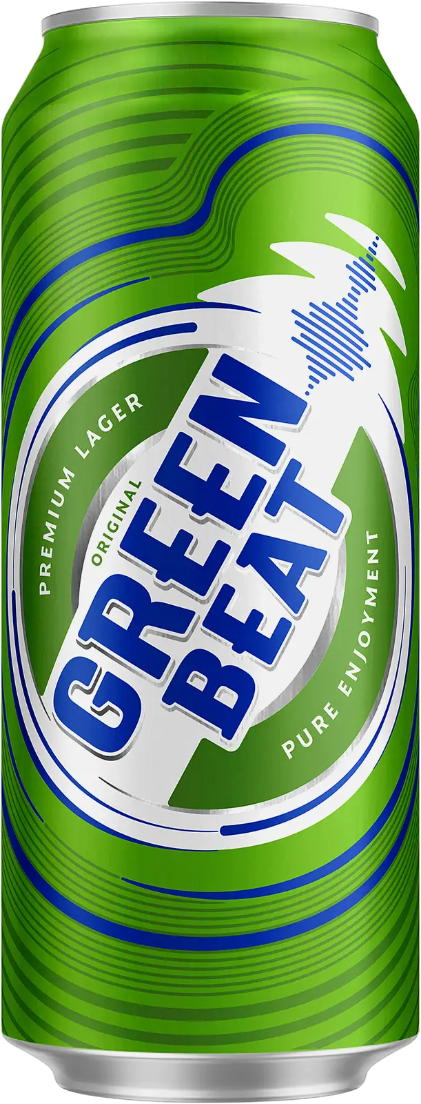 Изображение товара Пиво GreenBeat светлое фильтрованное пастеризованное 4.6% 450 мл
