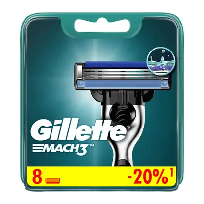 Изображение товара Кассеты для бритья Gillette Mach3 8шт