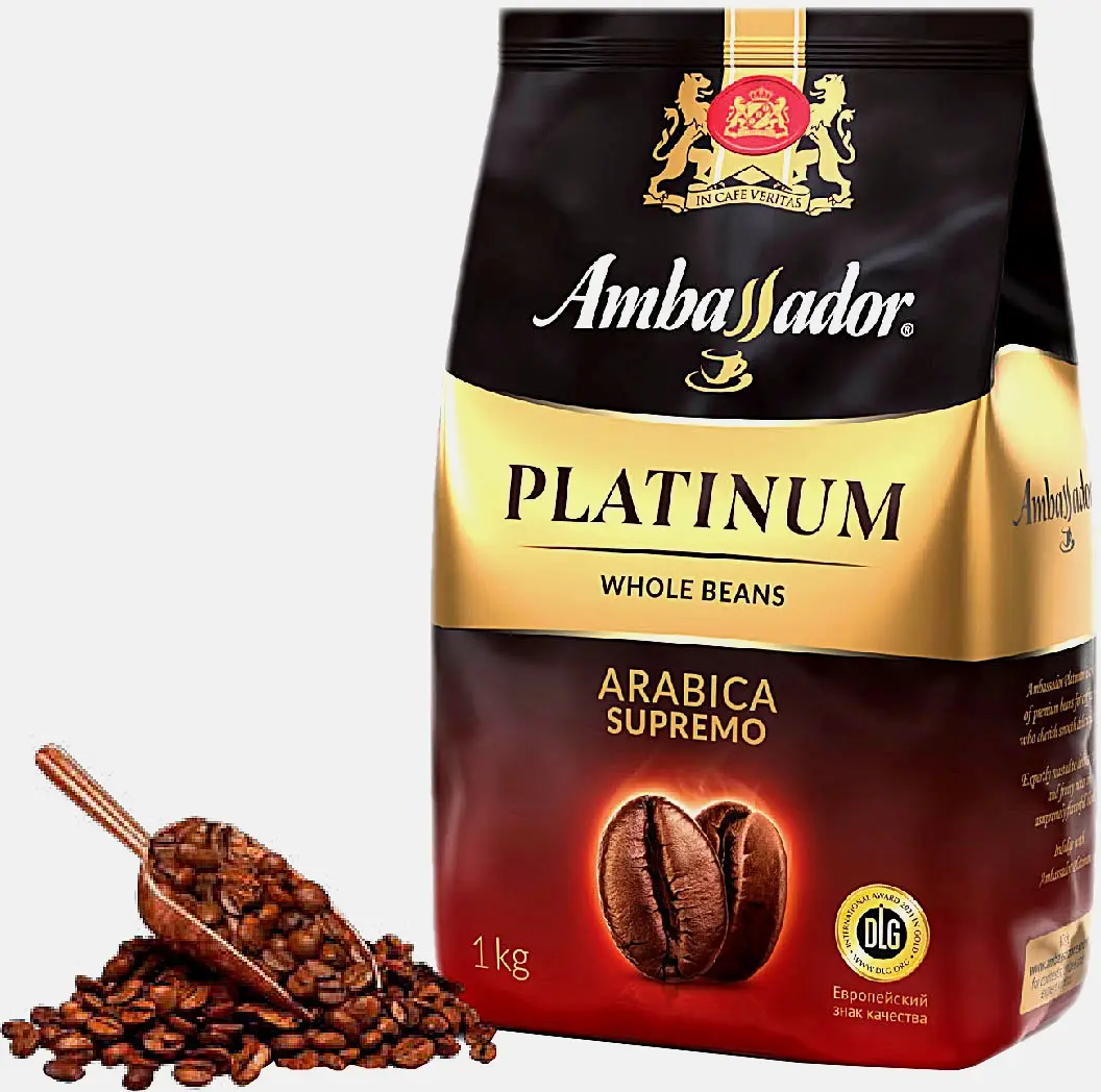 Кофе в зернах Ambassador Platinum 1кг