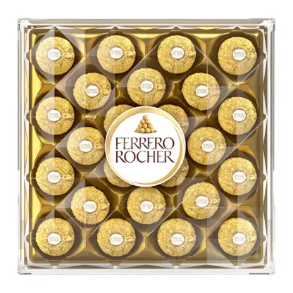 Изображение товара Конфеты шоколадные Ferrero Rocher из молочного шоколада с начинкой из крема и лесного ореха 300г