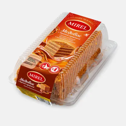 Пирожное Медовое с вареной сгущенкой Mirel 250г