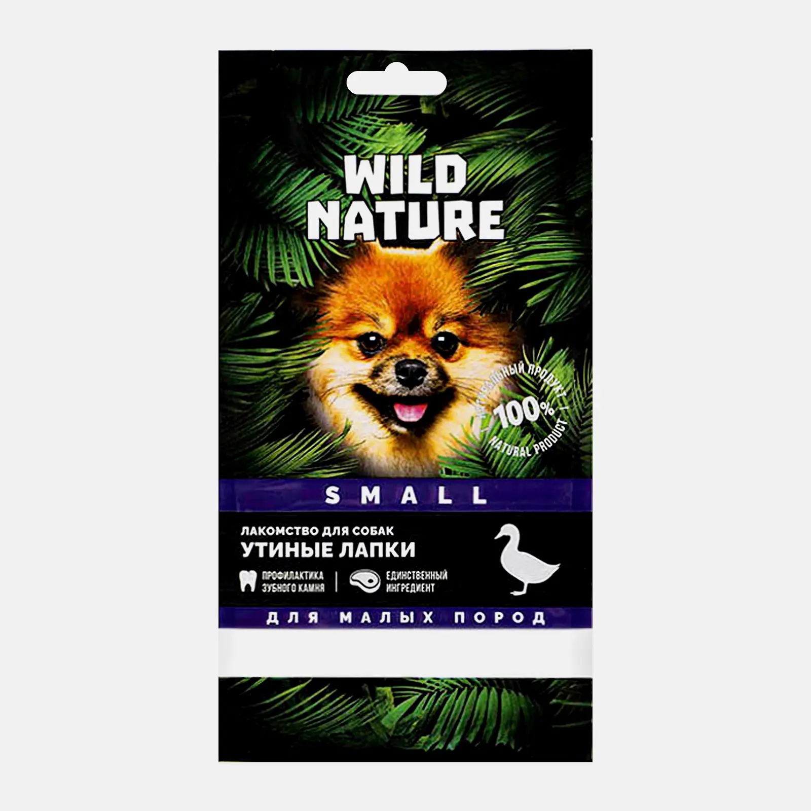 Лакомство для собак Wild Nature Утиные лапки 30г