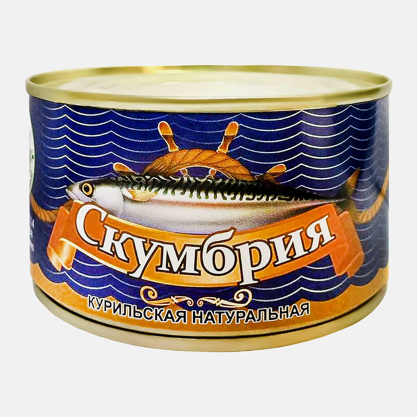 Изображение товара Курильская скумбрия натуральная 250г Русский Рыбный Мир