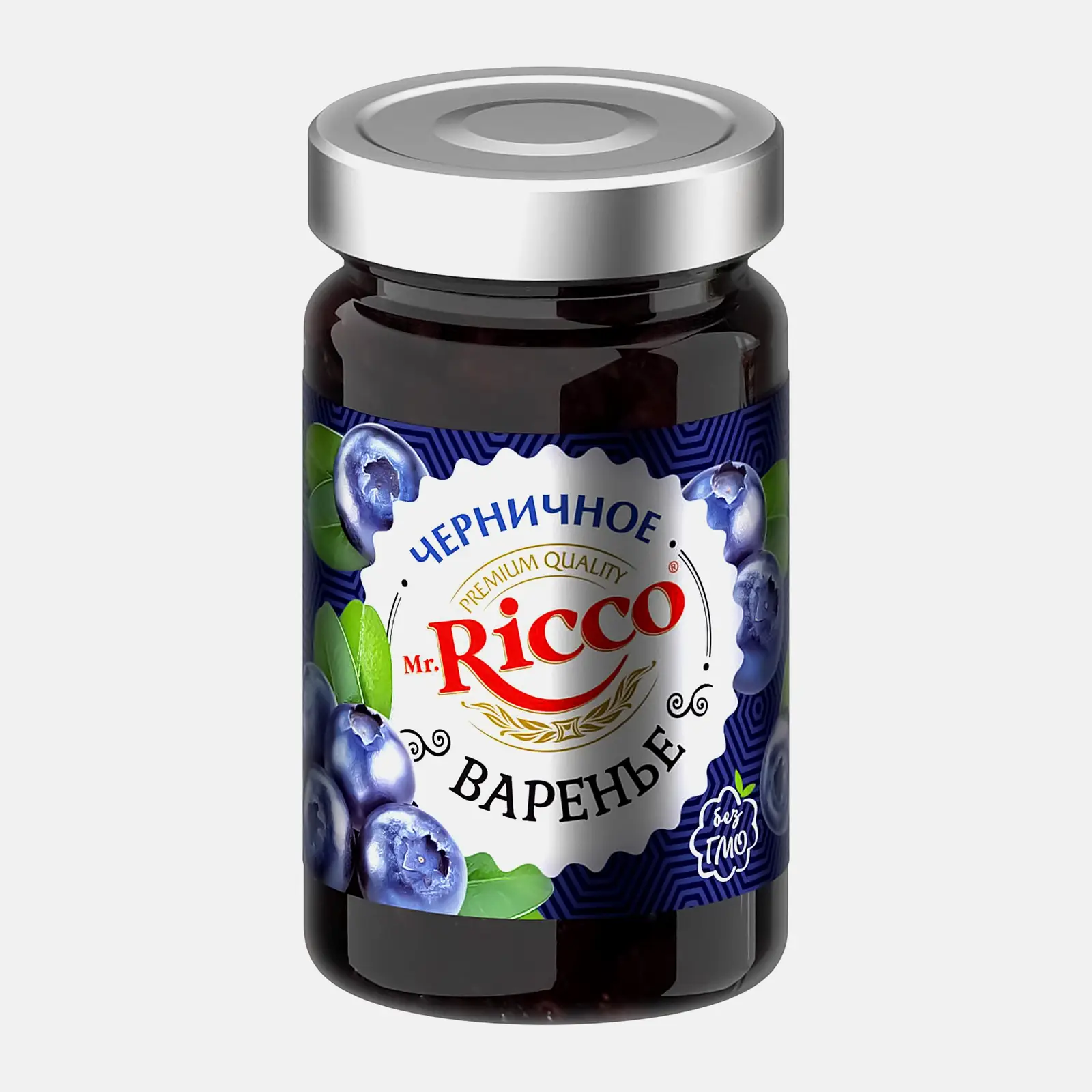 Изображение товара Черничное варенье Mr. Ricco 400 г натуральный продукт для вкусных десертов