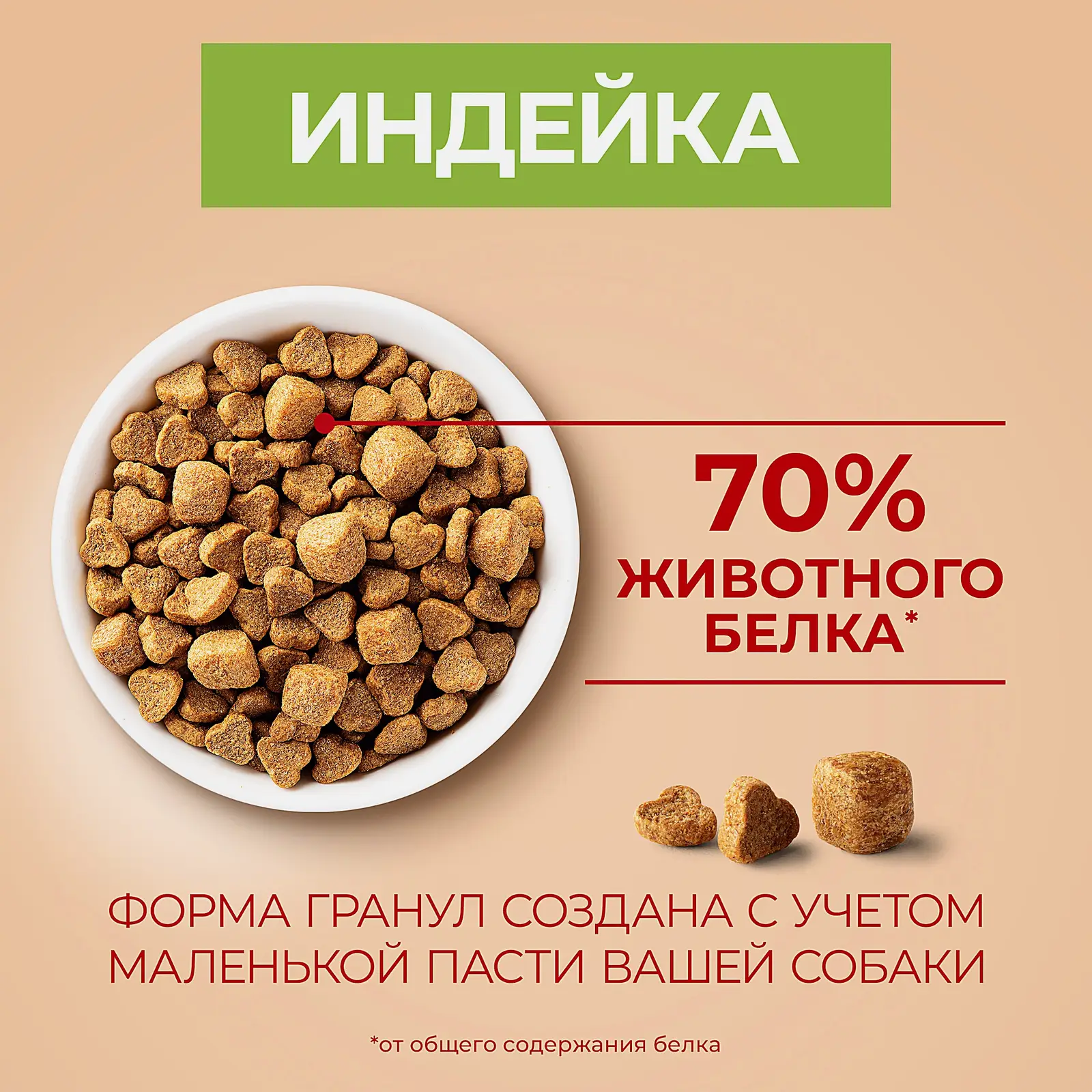 Сухой корм для собак мини пород склонных к набору веса с индейкой и рисом Purina ONE 600г - фото 4
