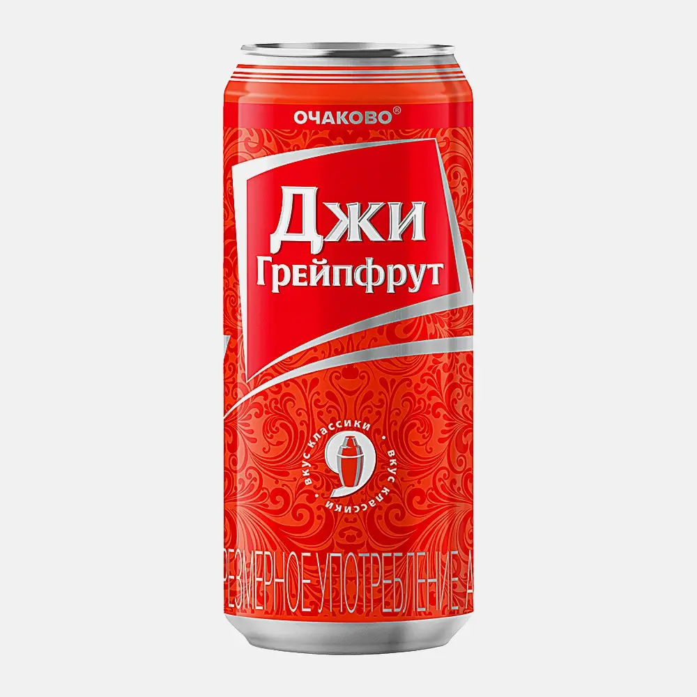 Изображение товара Пивной напиток Джин Грейпфрут нефильтрованный пастеризованный 7% 450мл