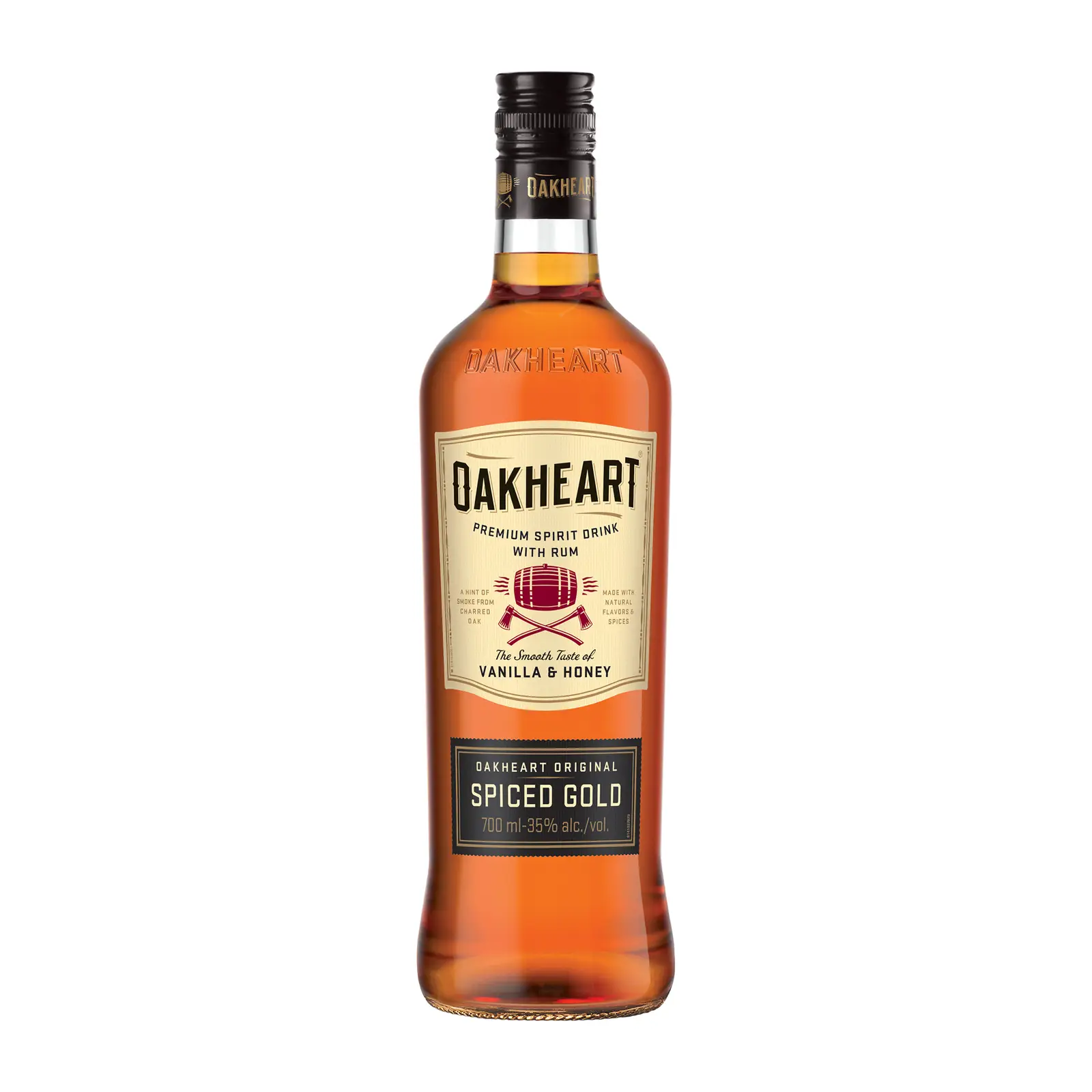 Изображение товара Коктейль Oakheart Ориджинал Голд 35% 700мл - насыщенный ром с корицей и мускатным орехом