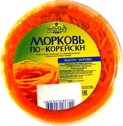 Изображение товара Морковь по-корейски 500г