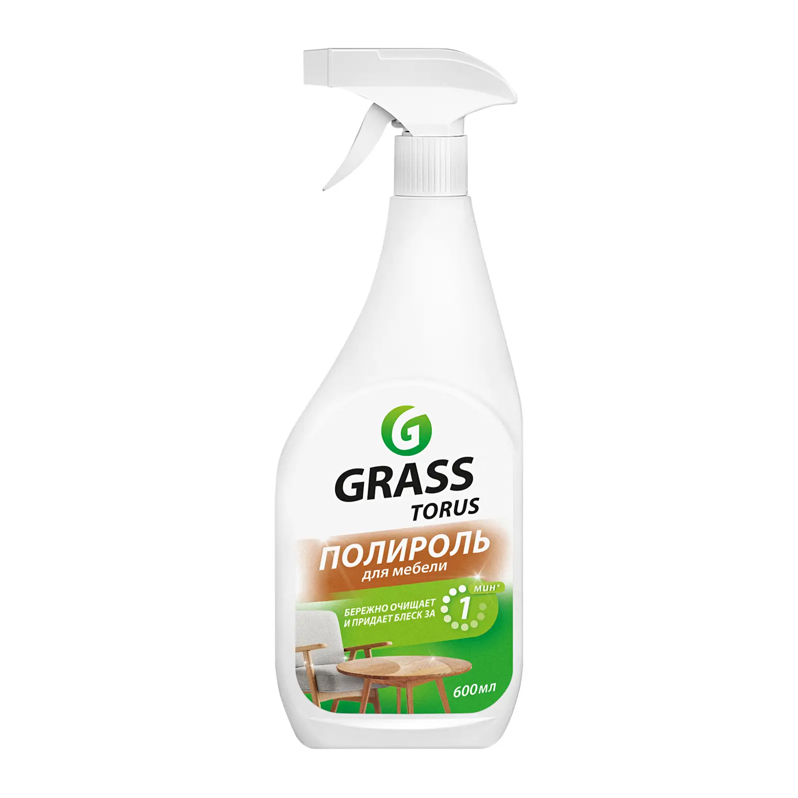 Очиститель мебели Grass Torus с полиролью 600мл