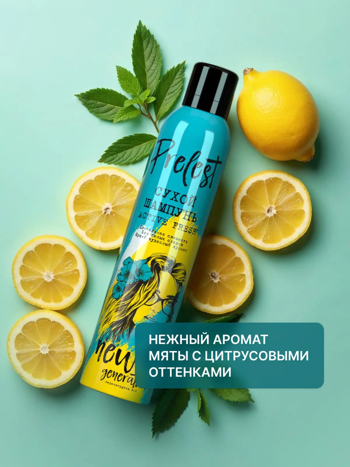 Сухой шампунь для волос Active Fresh Прелесть New Generation 200мл