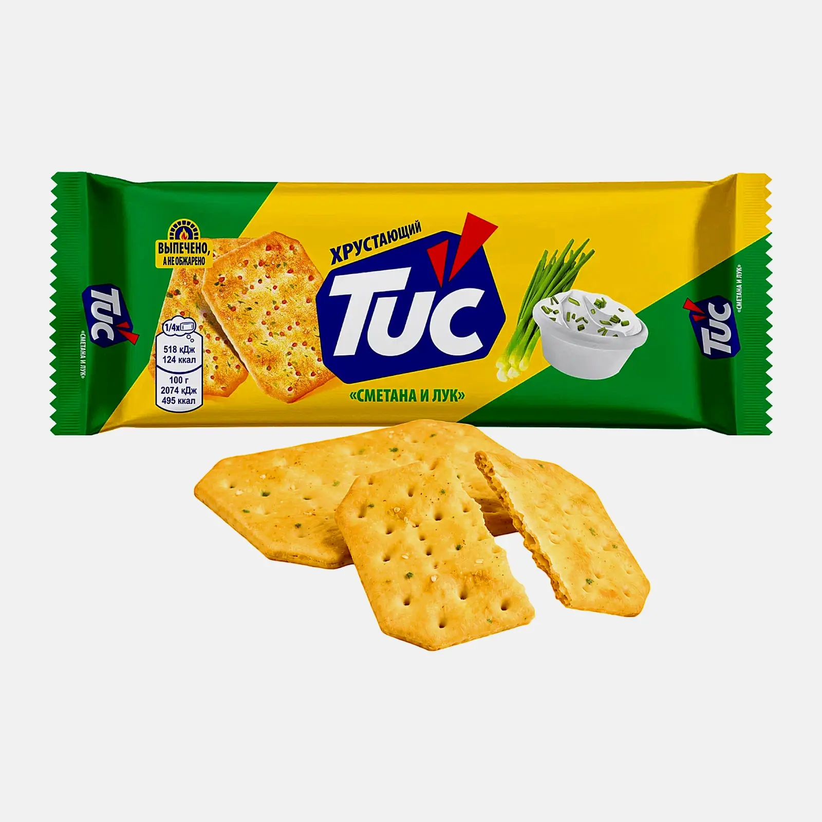 Крекер cо вкусом сметаны и лука Tuc 100г Крекер cо вкусом сметаны и лука Tuc 100г