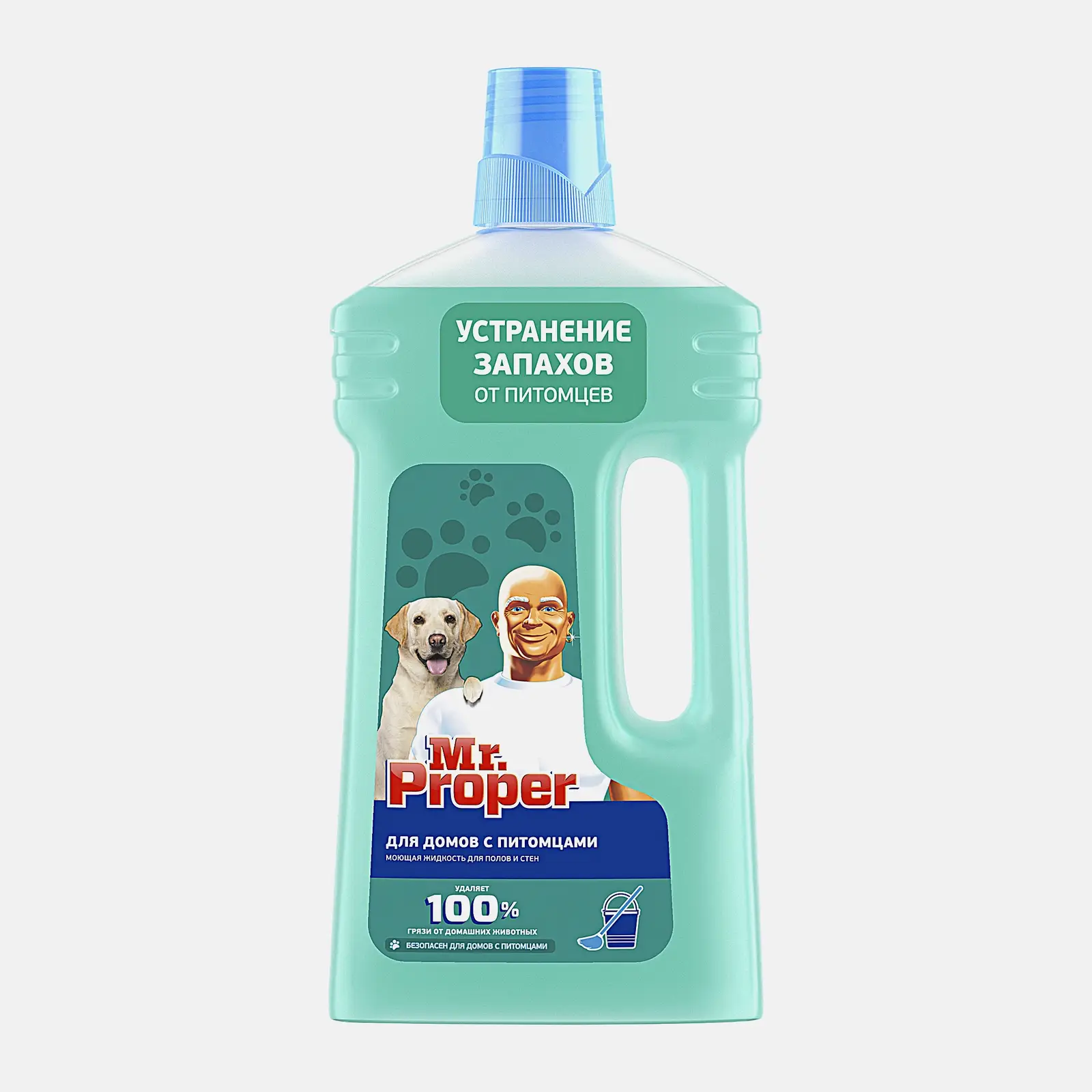 Моющая жидкость для полов и стен Mr.Proper для домов с питомцами 1л в ассортименте