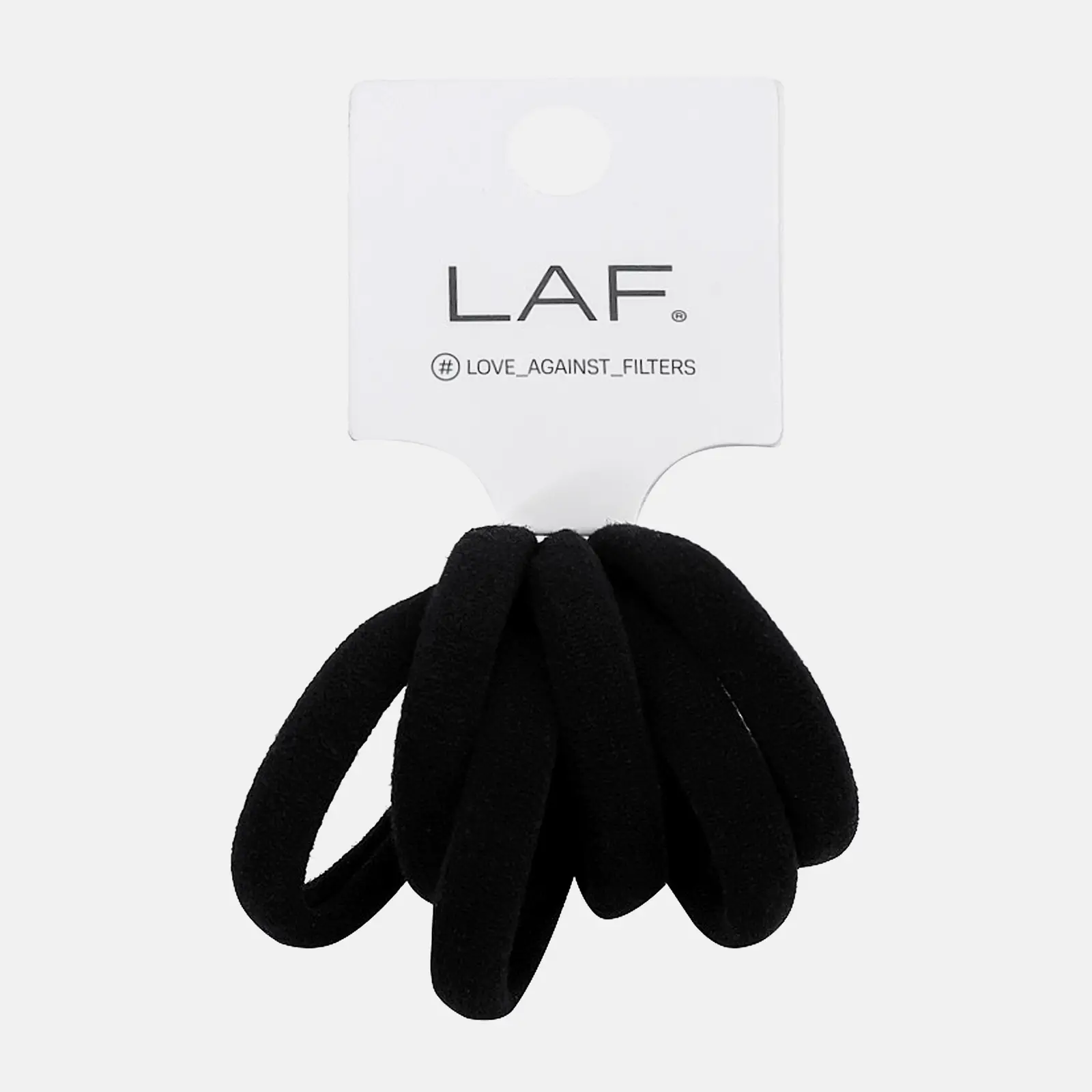 Изображение товара Резинки для волос LAF База 6шт - мягкие и надежные для укладки