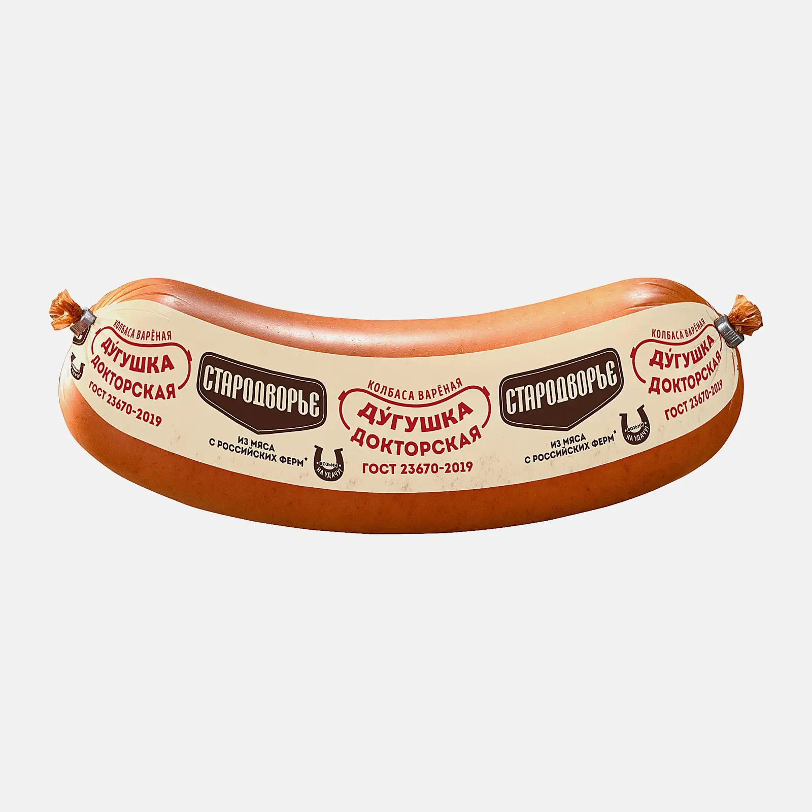 Изображение товара Колбаса Дугушка Докторская варёная 400 г - вкусная и качественная по ГОСТу