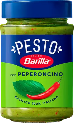 Соус Barilla Песто Пеперончино с базиликом и перцем чили 195г