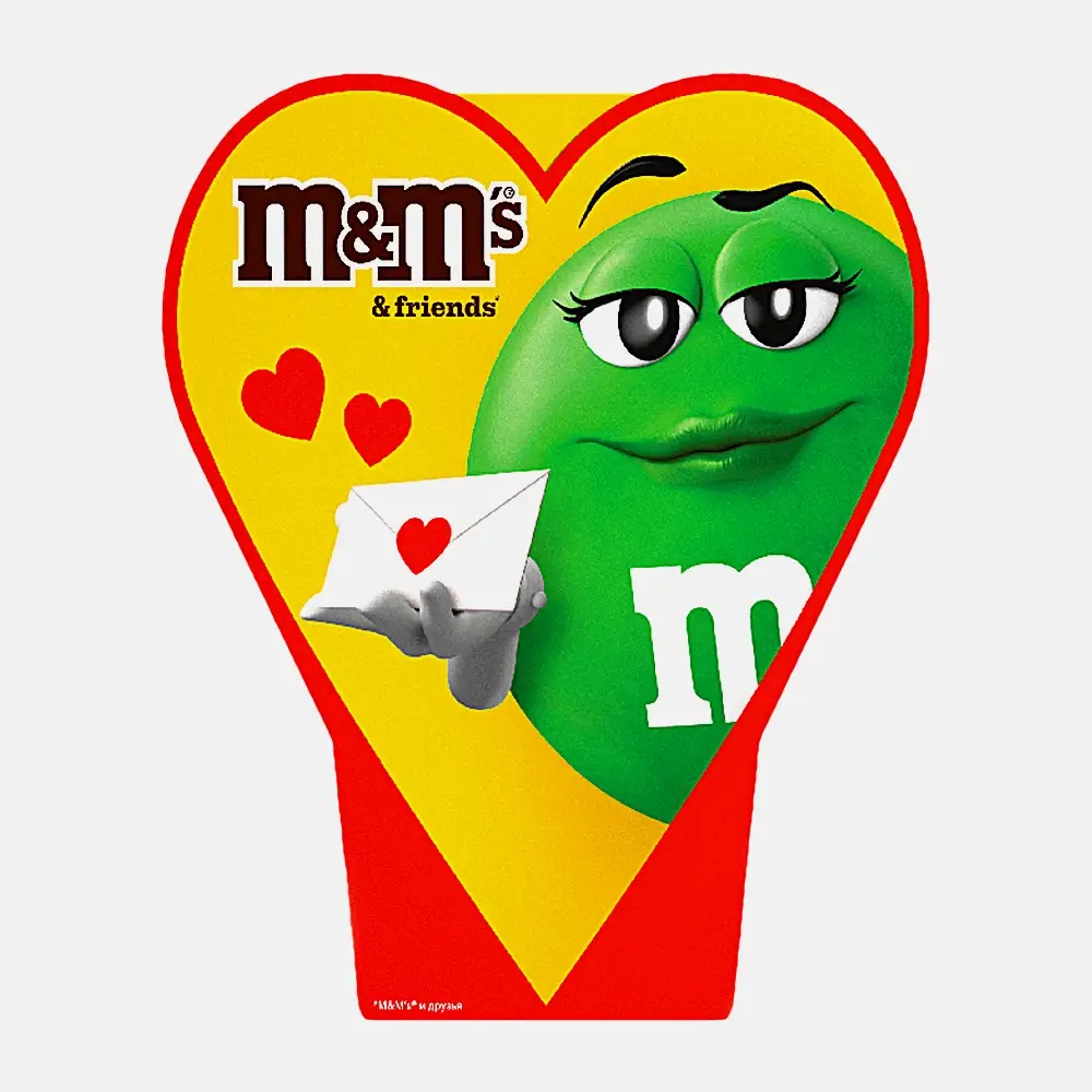 Изображение товара Подарочный набор M&M’s 127г сердечный дизайн сладости шоколад драже печенье