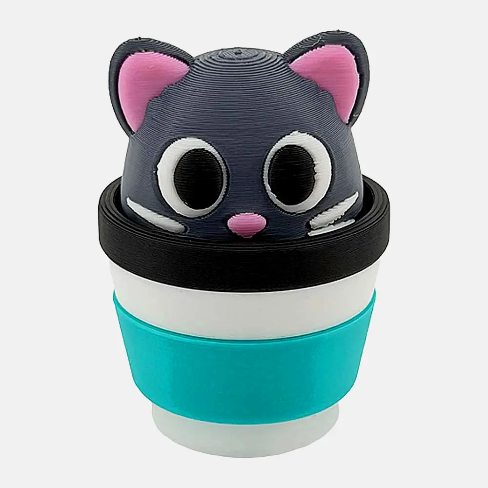 3D фигурка кликер Кофейные котики Funberry Toys в ассортименте - фото 4