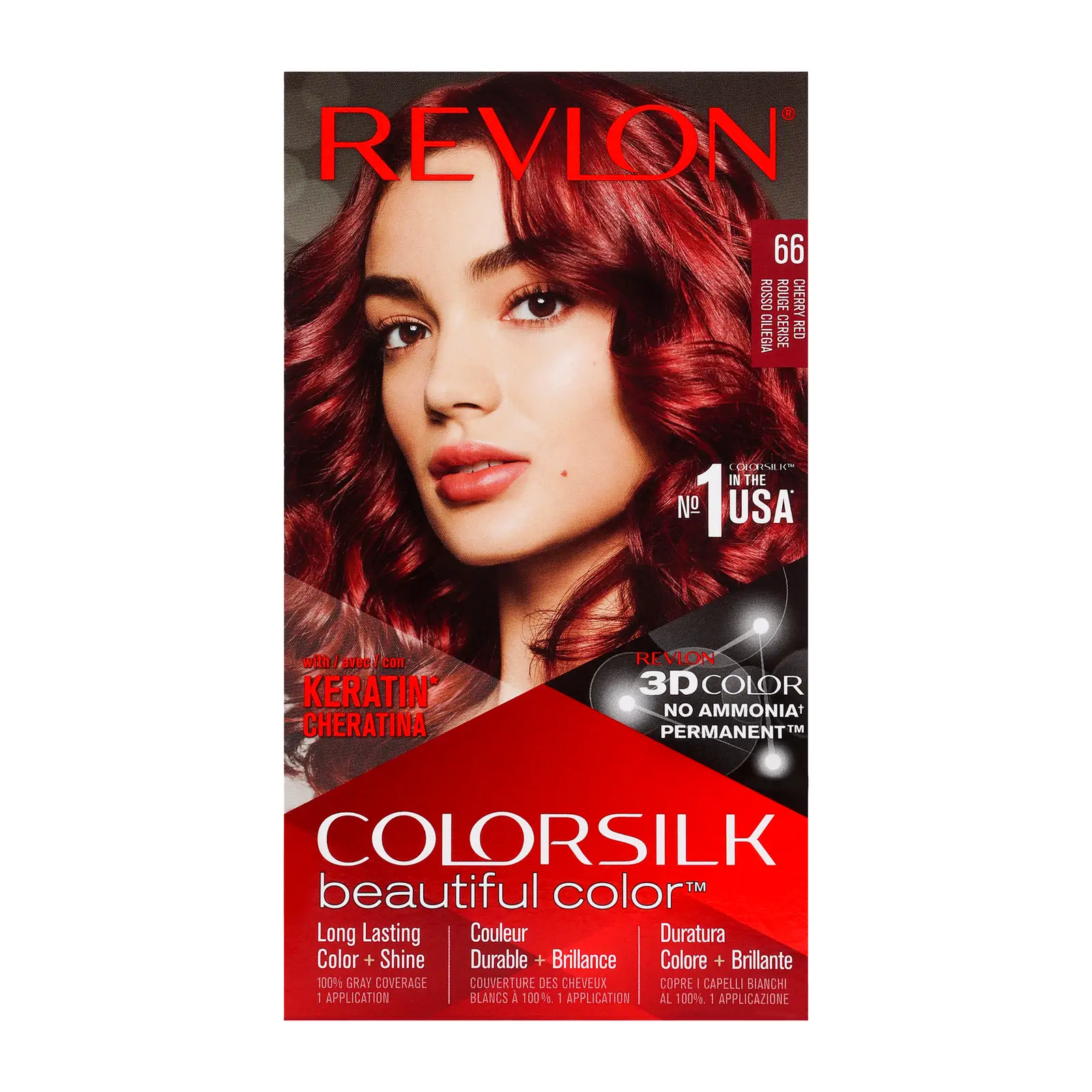 Краска для волос Revlon Colorsilk 66 Cherry Red 130мл