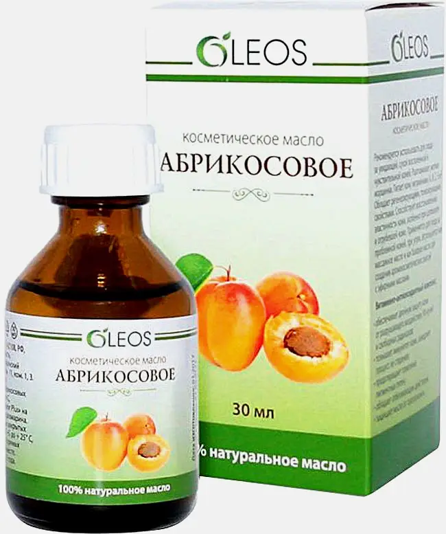 Масло косметическое Oleos абрикосовое 30мл