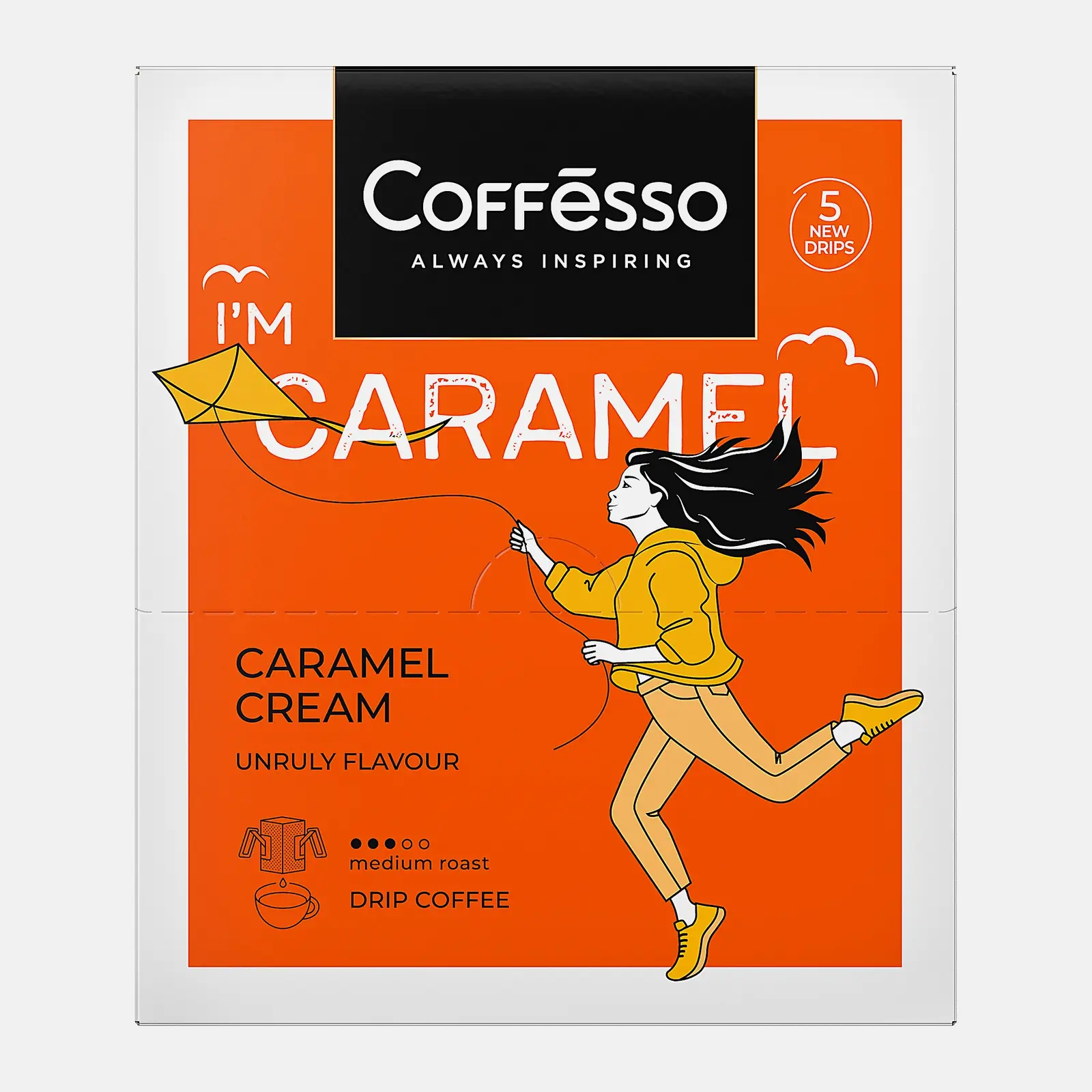 Кофе молотый Coffesso Caramel Cream 5*10г 50г Кофе молотый Coffesso Caramel Cream 5*10г 50г