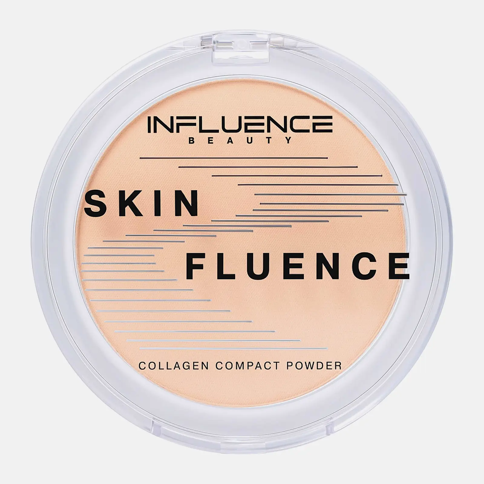 Компактная пудра для лица с коллагеном тон 01 Светло-бежевый Influence Beauty Skinfluence
