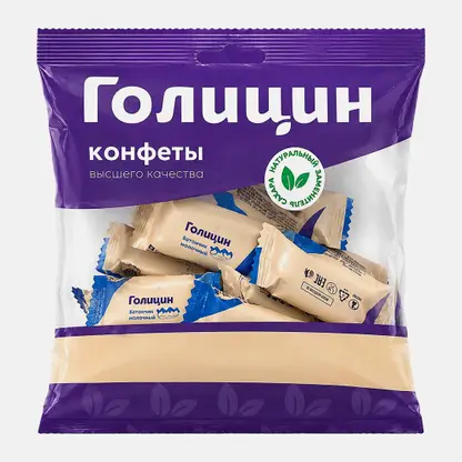 Батончики Вишневогорские молочные с фруктозой Голицин 160г