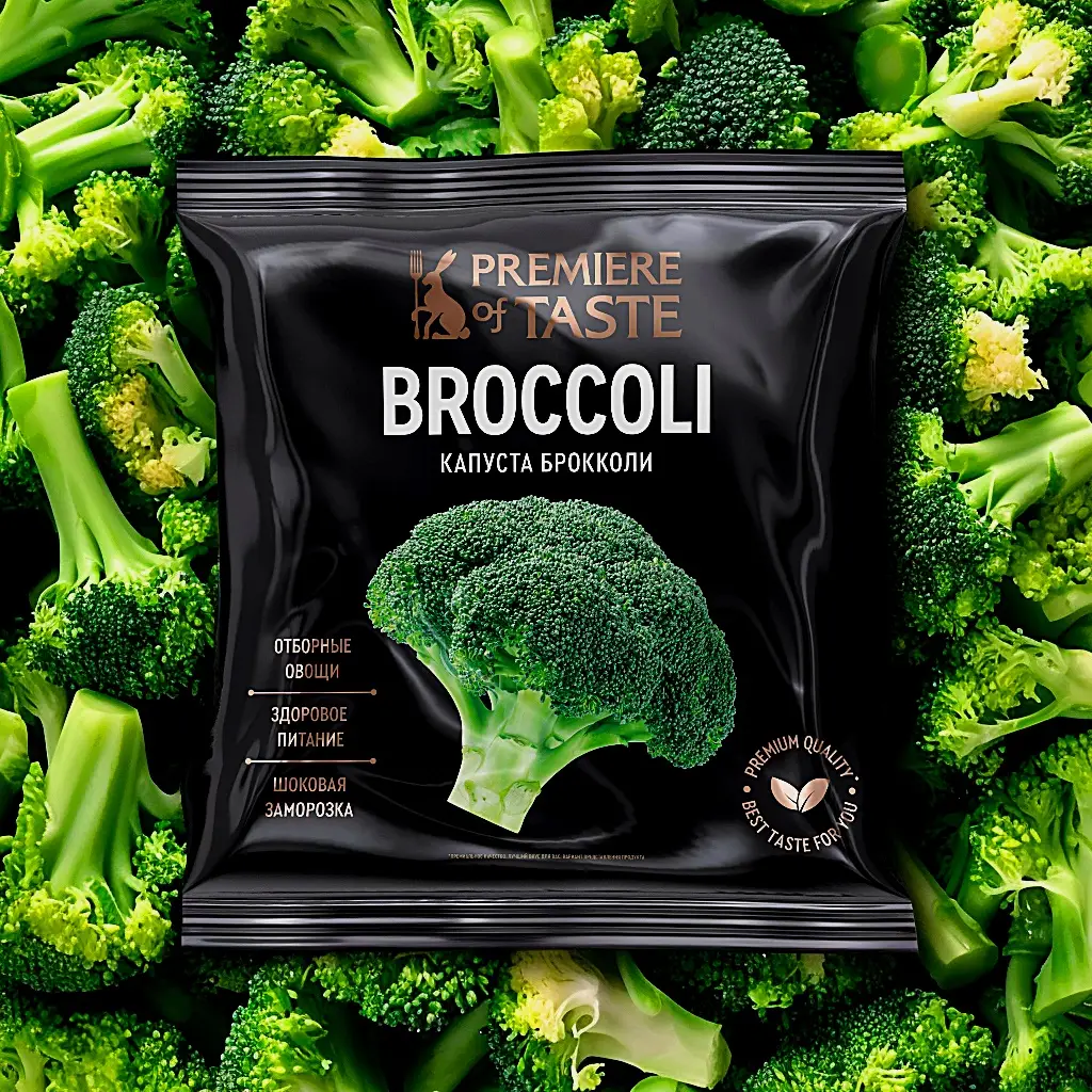 Изображение товара Капуста брокколи быстрозамороженная Premiere of Taste 400г