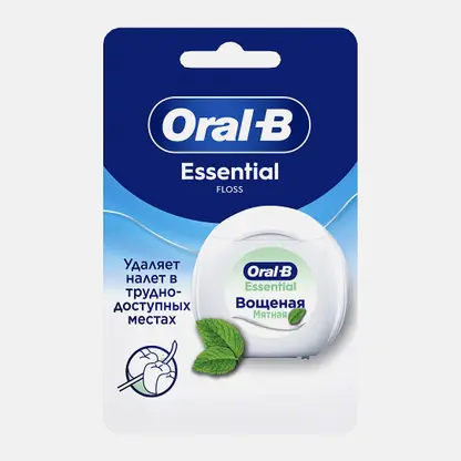 Зубная нить Oral-B Essential Floss невощеная/мятная 50м