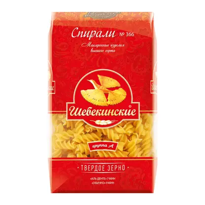 Изображение товара Макароны Шебекинские №366 Спирали 450г
