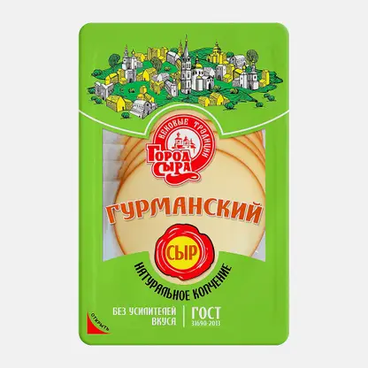 Сыр Город сыра Гурманский нарезка 40% 150г