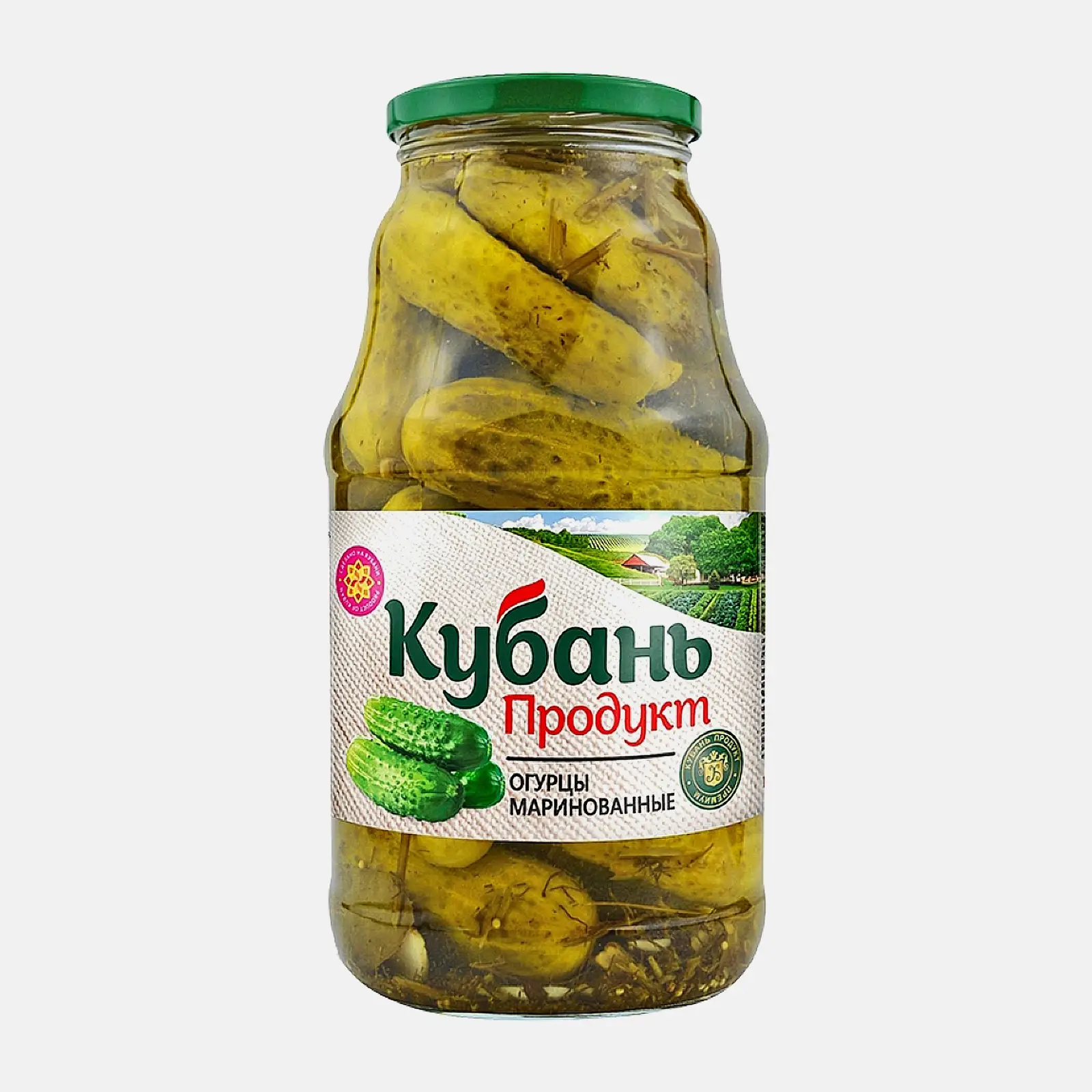 Огурцы Кубань продукт маринованные 1800г